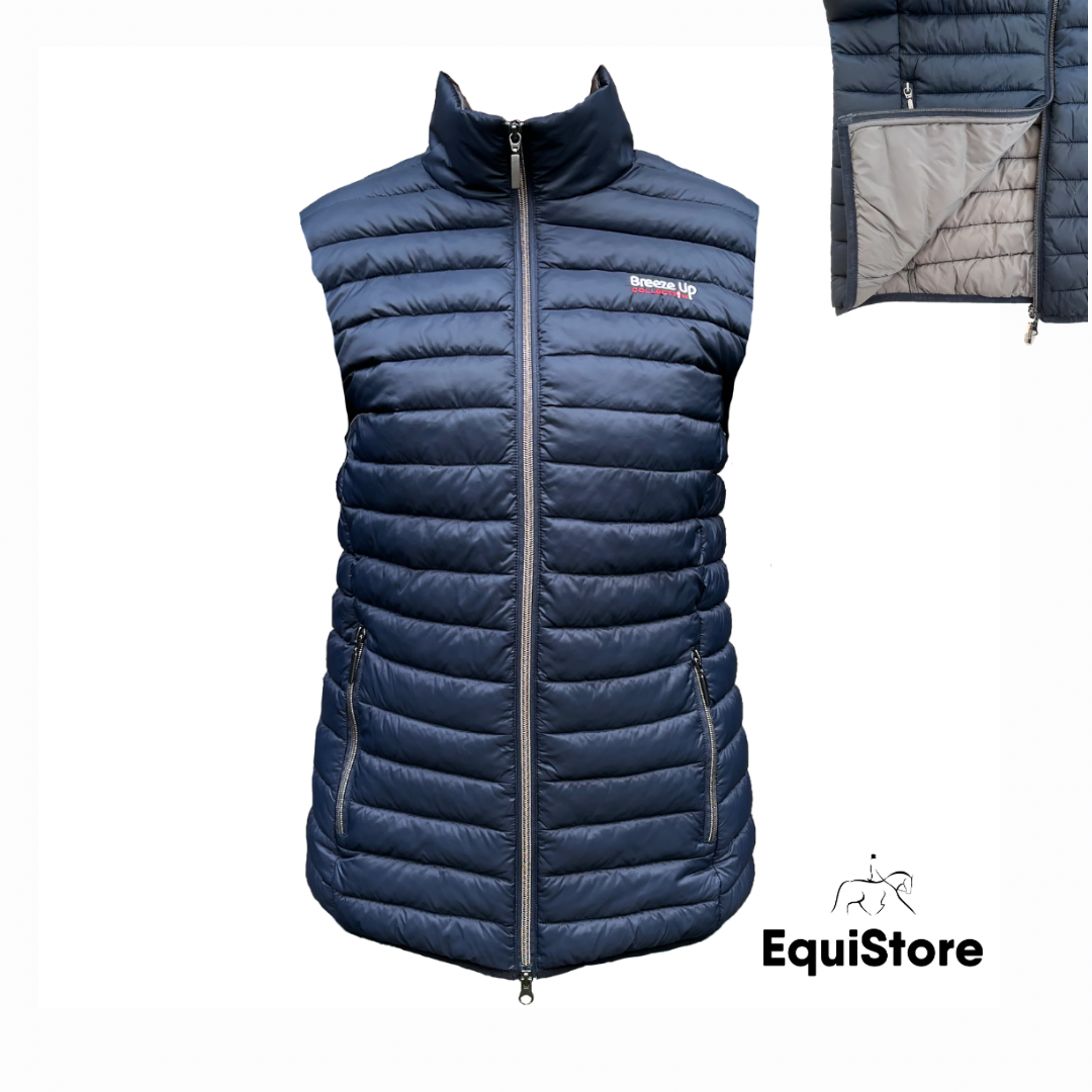 Breeze Up Laffitte Padded Gilet - Navy/Grey