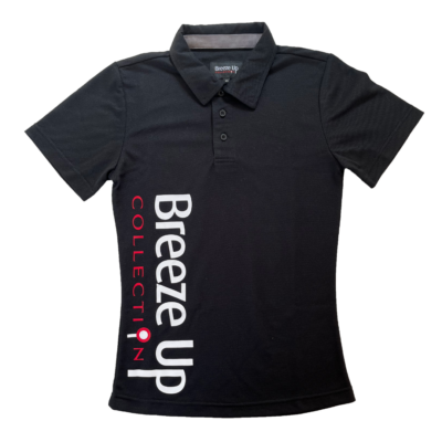 Breeze Up Polo T-Shirt in black