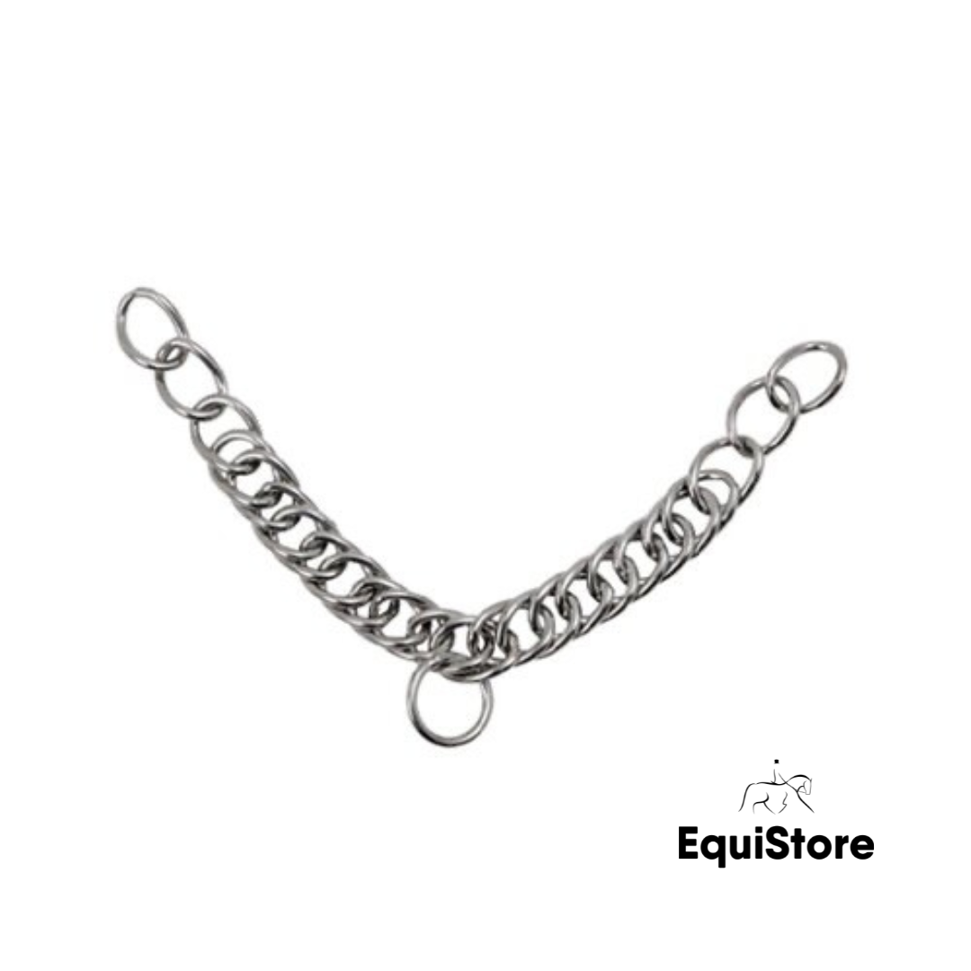 Curb chain for horses double bridle