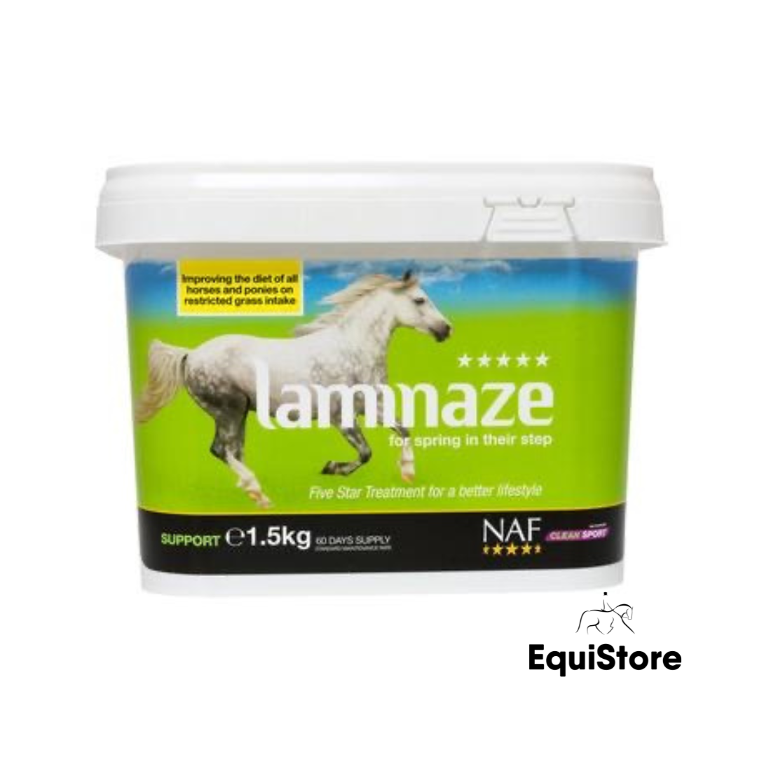 NAF 5 star Laminaze hoof supplement for horses or ponies prone to laminitis 