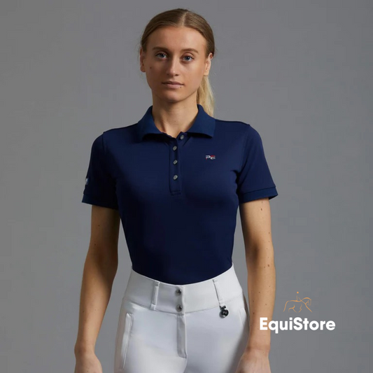 Premier Equine Ladies Team Polo Shirt in navy