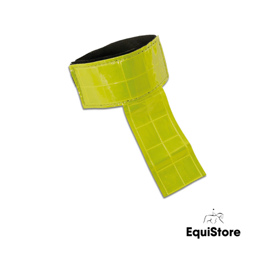 Reflex Tail Cord - Neon Yellow. High visibility for horses 