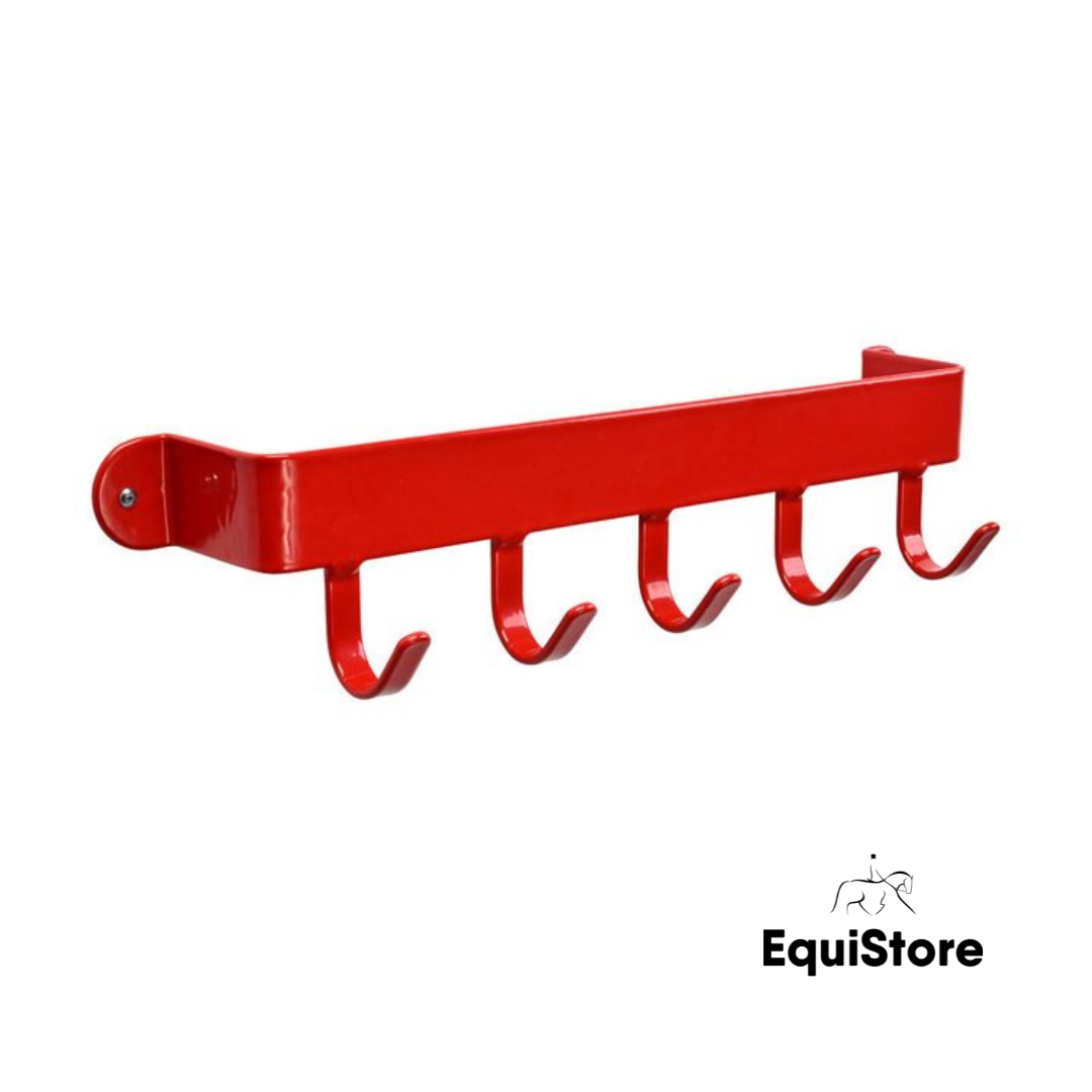 Stubbs Hook Shelfie for your tack room in red