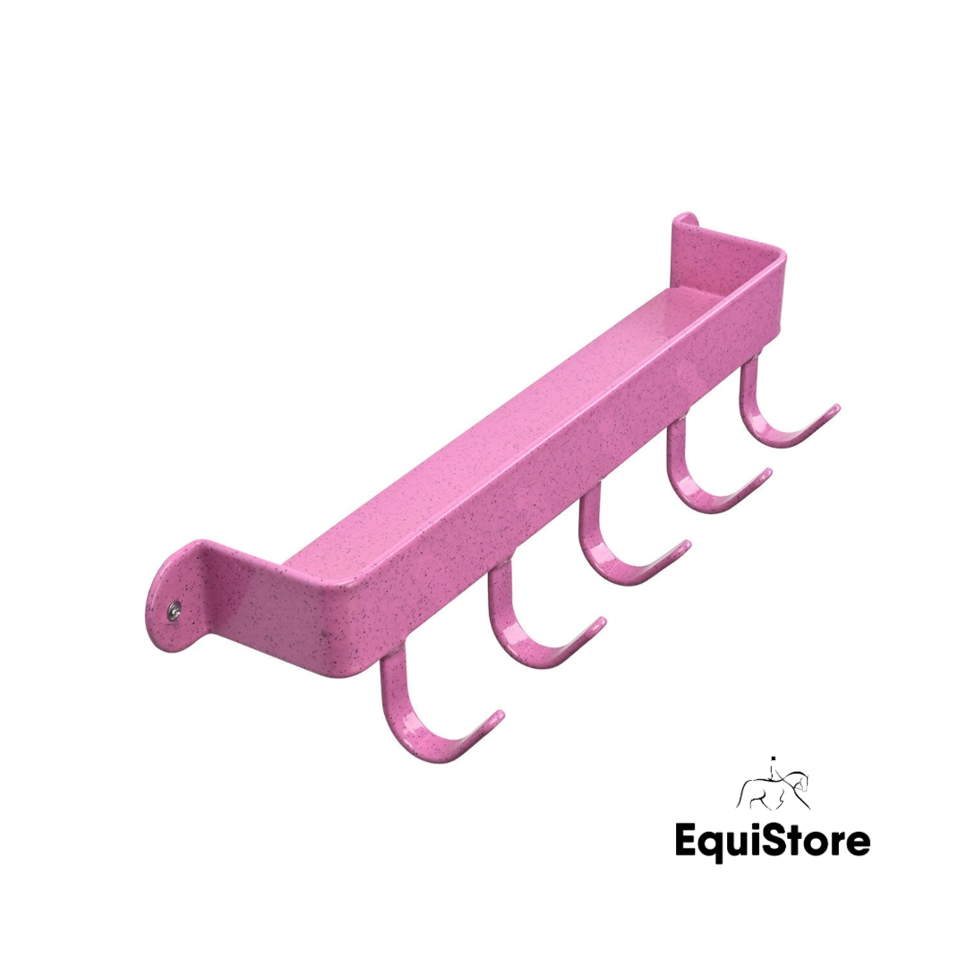 Stubbs Hook Shelfie for your tack room in pink 