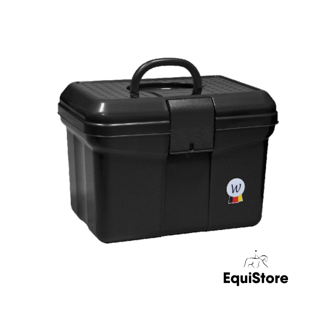 Waldhausen Eco Grooming Box for your horses grooming kit. In black