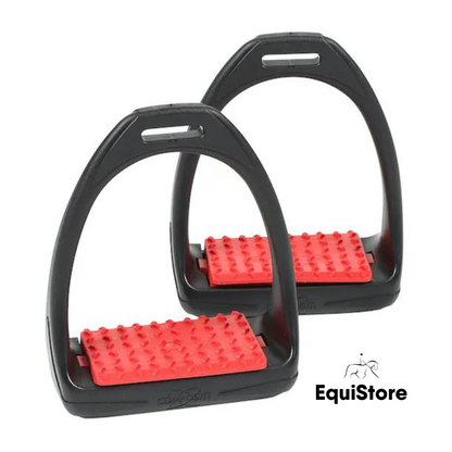 Breeze Up Reflex Stirrups with red treads