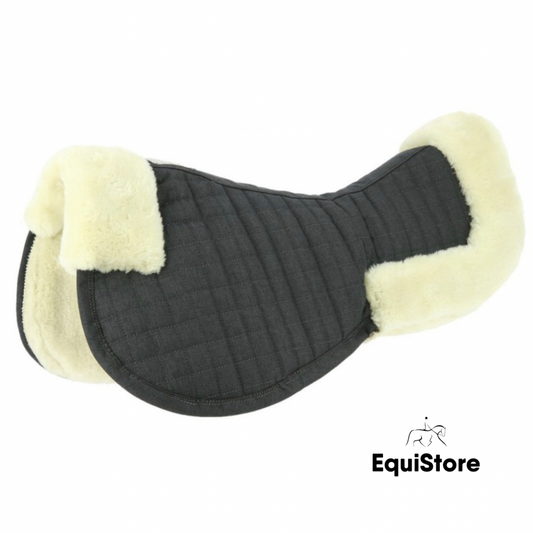 Equitheme “Teddy” Back Pad, a faux sheepskin half pad for horses