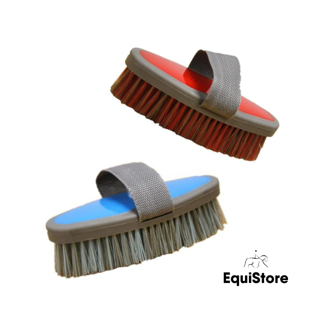 Mackey Two Tone Body Brush for grooming horses