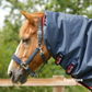 Premier Equine Buster 100g Turnout Rug with Snug-Fit Neck Cover for horses in a navy colour.